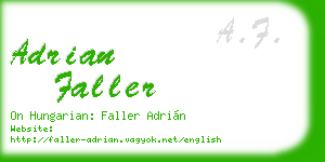 adrian faller business card